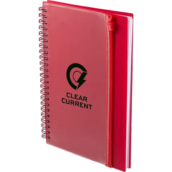 5.5" x 8.5" Spiral Notebook with Clear Pocket - 5.5" x 8.5" Spiral Notebook with Clear Pocket - Image 3 of 4