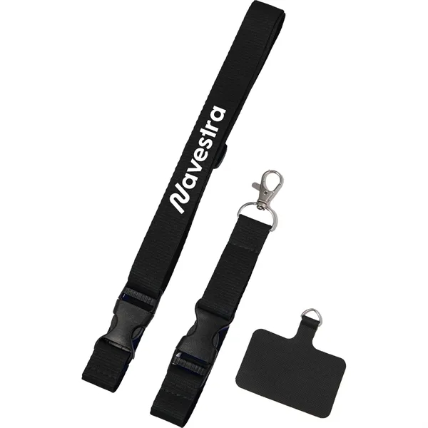 Adjustable Recycled Phone Lanyard - Adjustable Recycled Phone Lanyard - Image 1 of 2