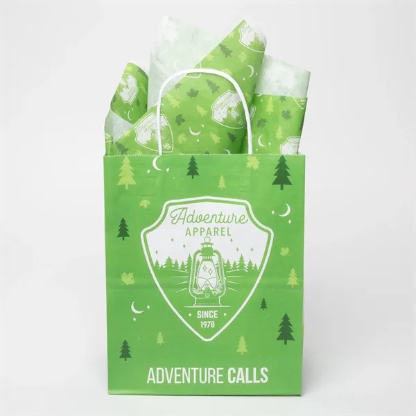 Standard White Handle Shoppers with Tissue Paper Bundle - Standard White Handle Shoppers with Tissue Paper Bundle - Image 0 of 3