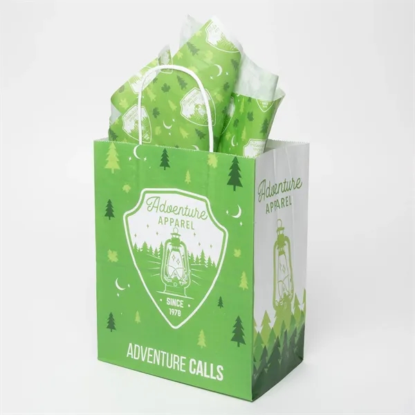 Standard White Handle Shoppers with Tissue Paper Bundle - Standard White Handle Shoppers with Tissue Paper Bundle - Image 1 of 3