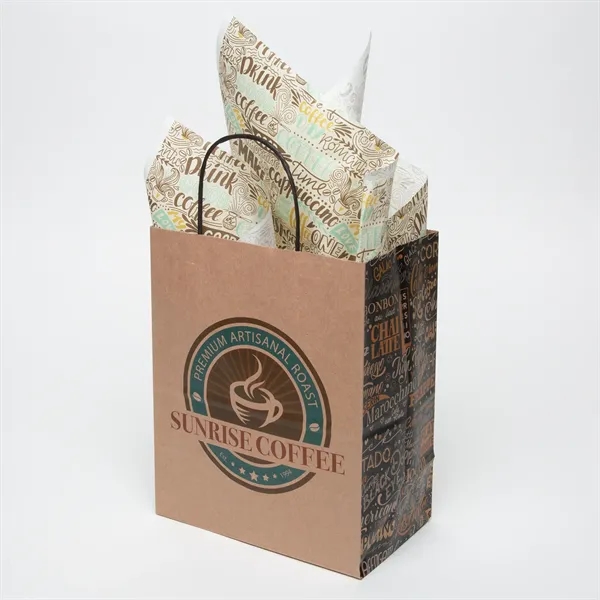 Standard Natural Handle Shoppers with Tissue Paper Bundle - Standard Natural Handle Shoppers with Tissue Paper Bundle - Image 1 of 3