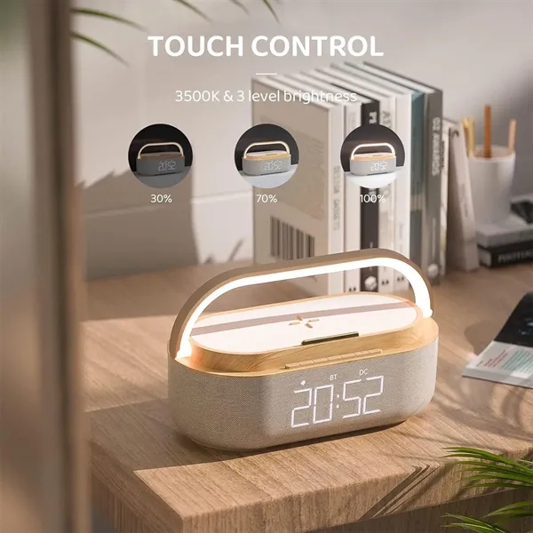 Bluetooth Speaker Alarm Clock Wireless Charger - Bluetooth Speaker Alarm Clock Wireless Charger - Image 2 of 3