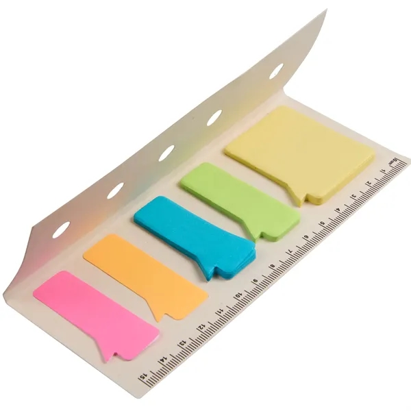 Recycled Milk Carton Sticky Notes & Ruler Pad - Recycled Milk Carton Sticky Notes & Ruler Pad - Image 1 of 1