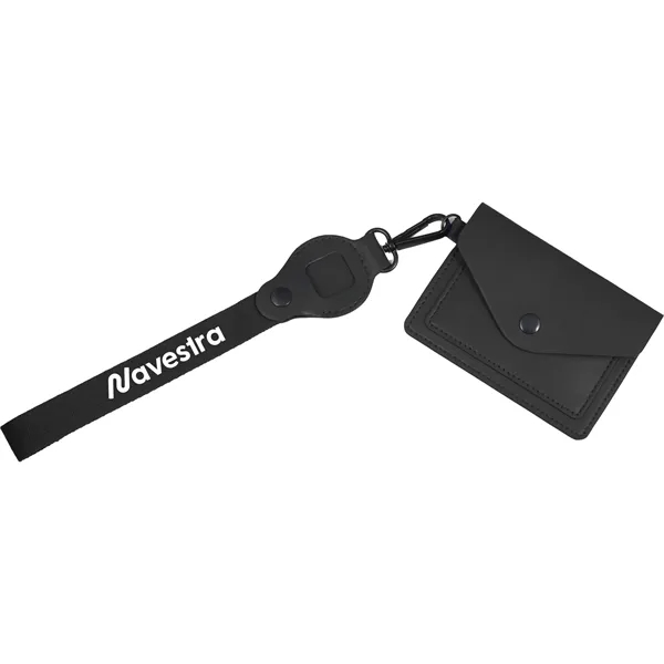 Recycled Wrist Lanyard with Card Holder - Recycled Wrist Lanyard with Card Holder - Image 2 of 2