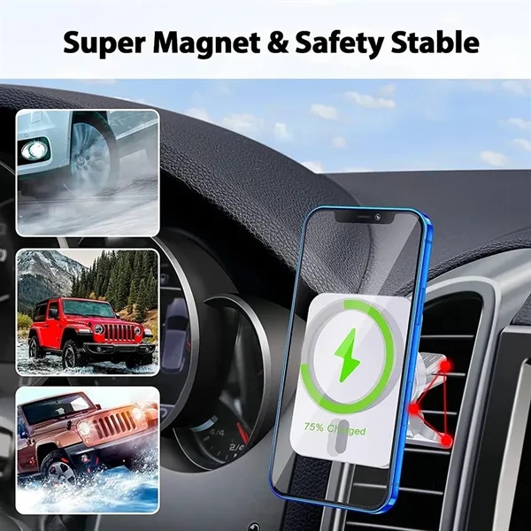 Magnetic Car Wireless Charger Mount Holder - Magnetic Car Wireless Charger Mount Holder - Image 4 of 4
