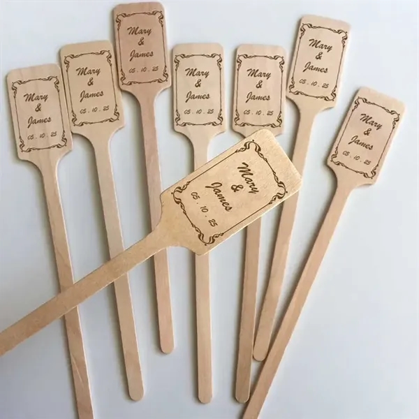 Wooden Shaped Stir Sticks - Wooden Shaped Stir Sticks - Image 3 of 12