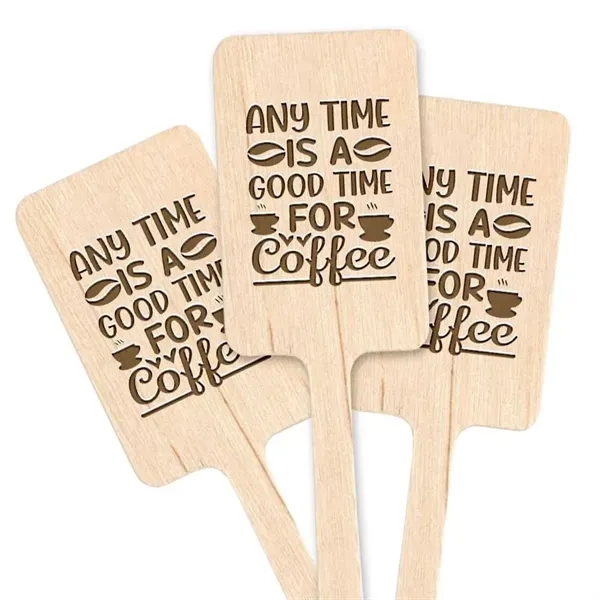 Wooden Shaped Stir Sticks - Wooden Shaped Stir Sticks - Image 9 of 12