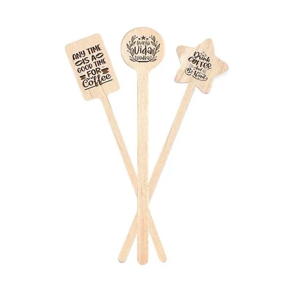 Wooden Shaped Stir Sticks - Wooden Shaped Stir Sticks - Image 12 of 12