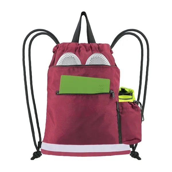 Sports Drawstring Backpack - Sports Drawstring Backpack - Image 1 of 4