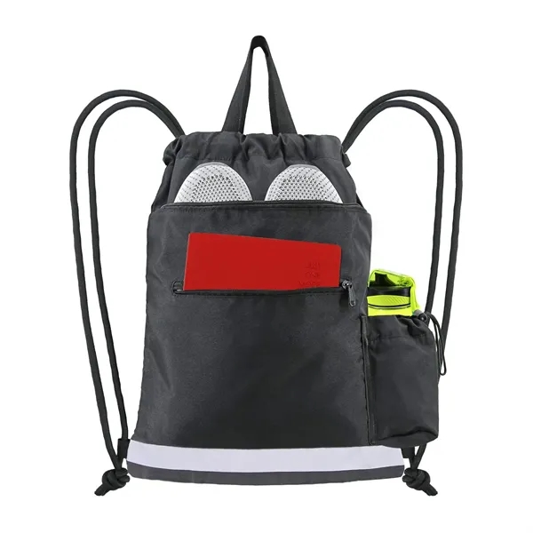 Sports Drawstring Backpack - Sports Drawstring Backpack - Image 4 of 4
