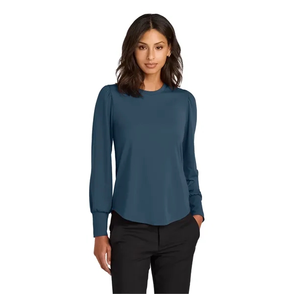 Mercer+Mettle Women's Stretch Jersey Long Sleeve Blouson Top - Mercer+Mettle Women's Stretch Jersey Long Sleeve Blouson Top - Image 4 of 19