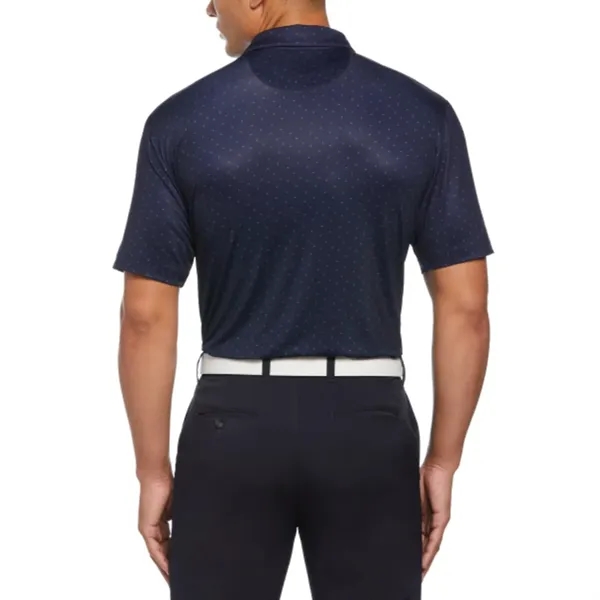 Callaway® Micro Chev Print UPF 50+ Men's Polo Shirt - Callaway® Micro Chev Print UPF 50+ Men's Polo Shirt - Image 1 of 3