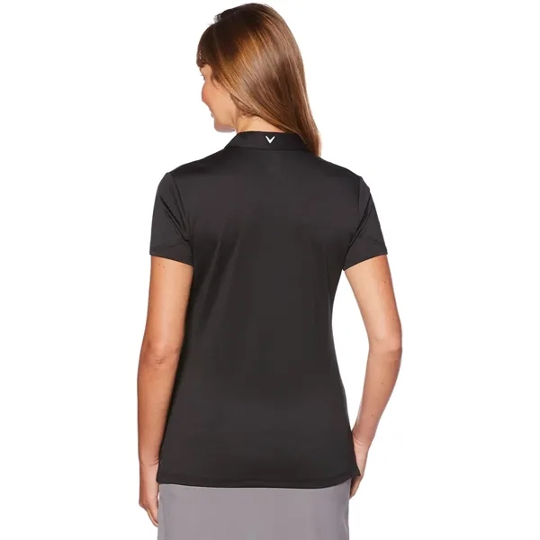 Callaway® Moist Wicking Women's Chev Zipper Polo Shirt - Callaway® Moist Wicking Women's Chev Zipper Polo Shirt - Image 1 of 4