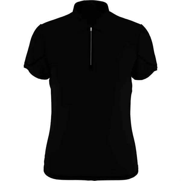 Callaway® Moist Wicking Women's Chev Zipper Polo Shirt - Callaway® Moist Wicking Women's Chev Zipper Polo Shirt - Image 2 of 4