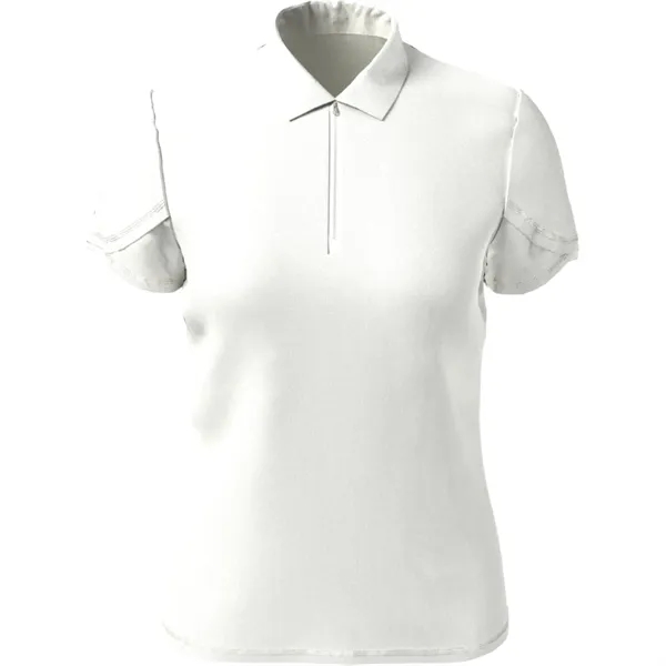 Callaway® Moist Wicking Women's Chev Zipper Polo Shirt - Callaway® Moist Wicking Women's Chev Zipper Polo Shirt - Image 3 of 4