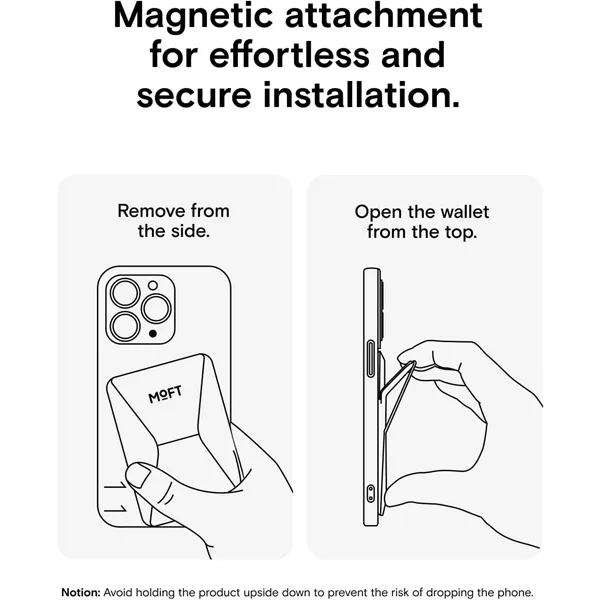 Magnetic Leather Phone Stand & Card Wallet - Magnetic Leather Phone Stand & Card Wallet - Image 4 of 4