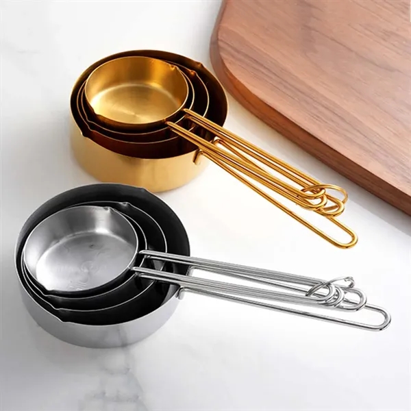 Stainless Steel Measuring Cups - Stainless Steel Measuring Cups - Image 1 of 2