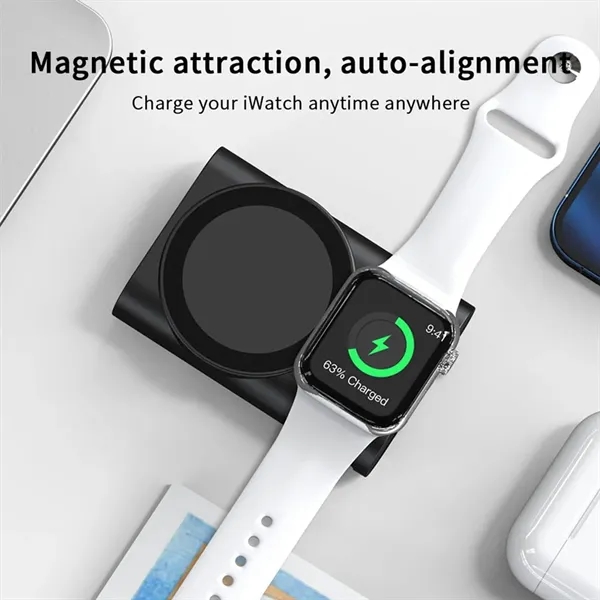 5000mAh 3 in 1 magnetic wireless charging mobile power bank - 5000mAh 3 in 1 magnetic wireless charging mobile power bank - Image 3 of 4