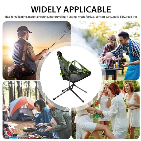 Folding Relaxed Outdoor Camping Rocking Chairr - Folding Relaxed Outdoor Camping Rocking Chairr - Image 3 of 3