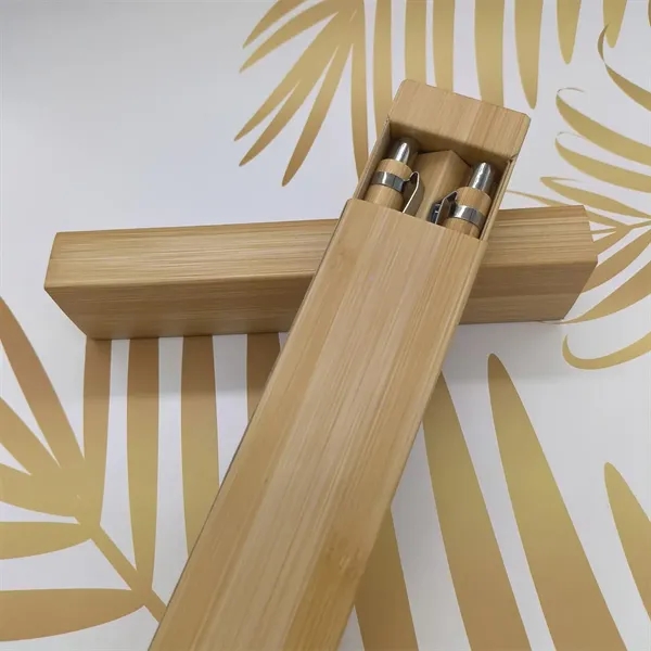 Metal hook bamboo wood handle touch head ballpoint pen - Metal hook bamboo wood handle touch head ballpoint pen - Image 2 of 4