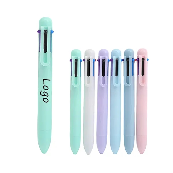 6 in 1 Color Press Ballpoint Pen - 6 in 1 Color Press Ballpoint Pen - Image 0 of 1