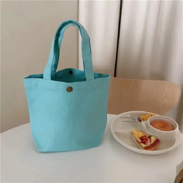Portable eco-friendly reusable shopping canvas tote bag - Portable eco-friendly reusable shopping canvas tote bag - Image 3 of 4