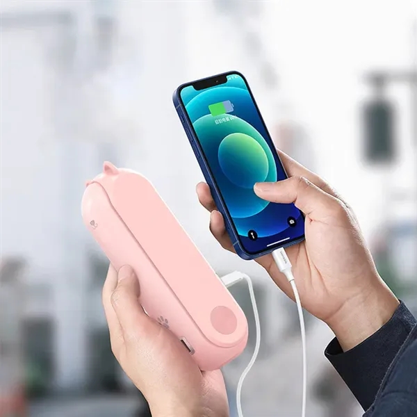 Personal Foldable Pocket Fan with Power Bank - Personal Foldable Pocket Fan with Power Bank - Image 3 of 5