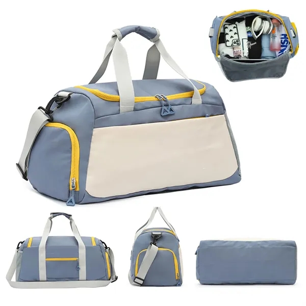 Oxford Cloth Duffle Bag With Shoe Compartment - Oxford Cloth Duffle Bag With Shoe Compartment - Image 1 of 5