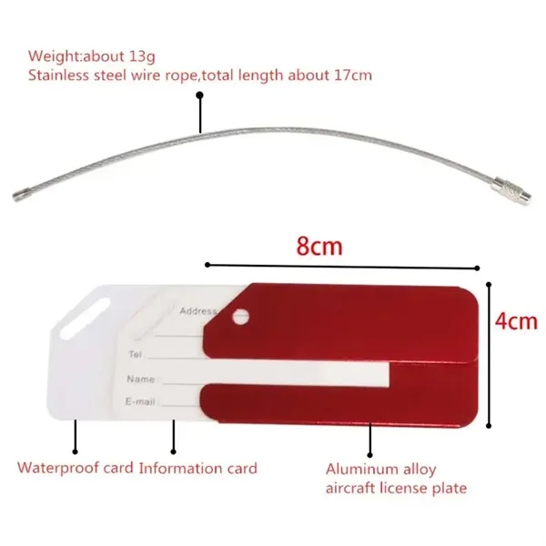Aluminum Luggage Tag - Aluminum Luggage Tag - Image 4 of 4