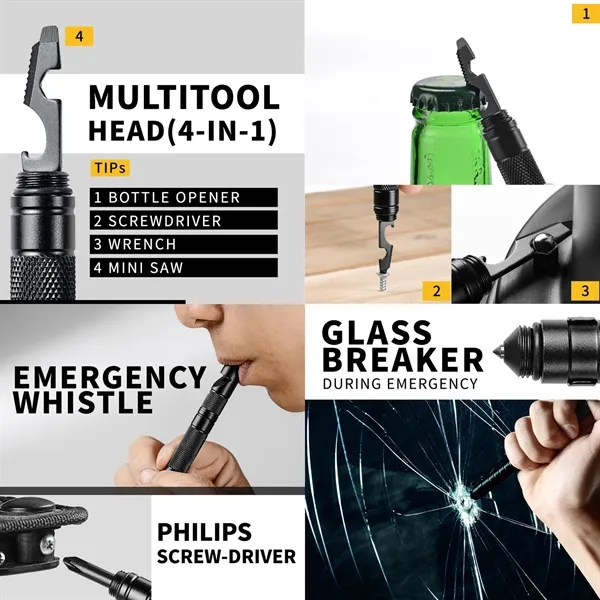 10 in 1 Multitool Tactical Pen - 10 in 1 Multitool Tactical Pen - Image 3 of 4