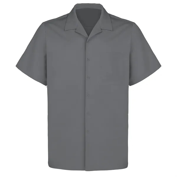 Cuban Collar Men'S Short Sleeve Woven Shirt - Cuban Collar Men'S Short Sleeve Woven Shirt - Image 1 of 6