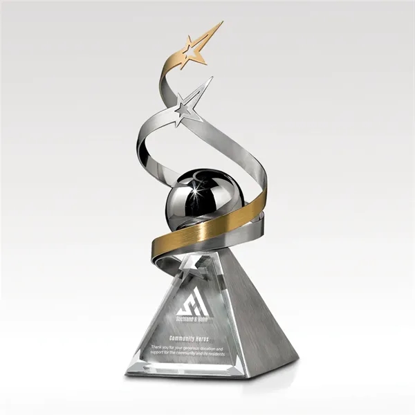 Wrap Stars Award - Silver & Brass, Pyramid Base - Wrap Stars Award - Silver & Brass, Pyramid Base - Image 0 of 0