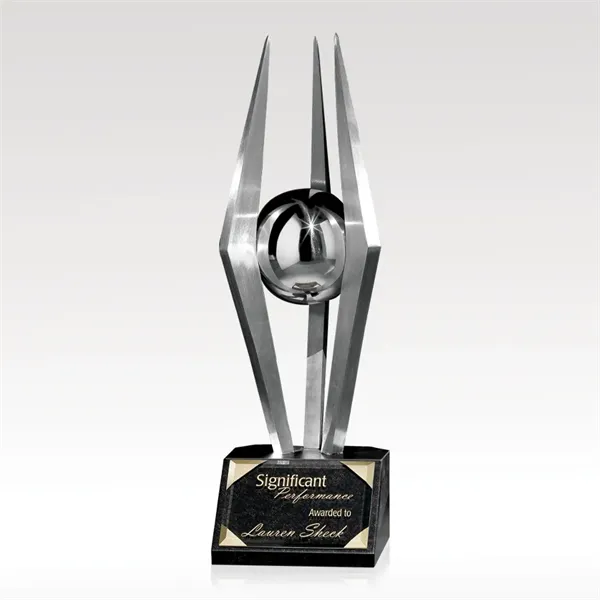 Aspire Award - Polished Stainless Spires, Black Base - Aspire Award - Polished Stainless Spires, Black Base - Image 0 of 0