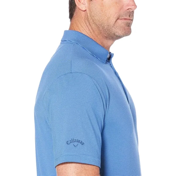 Callaway® Moisture Wicking Fine Line Stripe Men's Polo Shirt - Callaway® Moisture Wicking Fine Line Stripe Men's Polo Shirt - Image 1 of 6