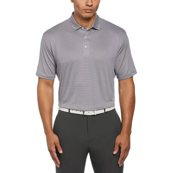 Callaway® Moisture Wicking Fine Line Stripe Men's Polo Shirt - Callaway® Moisture Wicking Fine Line Stripe Men's Polo Shirt - Image 6 of 6