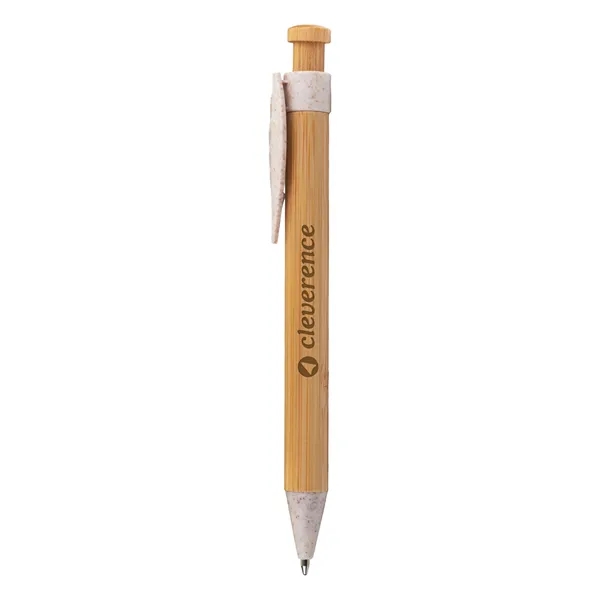 Ficus Bamboo & Wheat Straw Ballpoint Pen - Ficus Bamboo & Wheat Straw Ballpoint Pen - Image 1 of 2