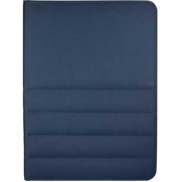 Puffer Zippered Padfolio with FSC® Recycled Paper - Puffer Zippered Padfolio with FSC® Recycled Paper - Image 2 of 5