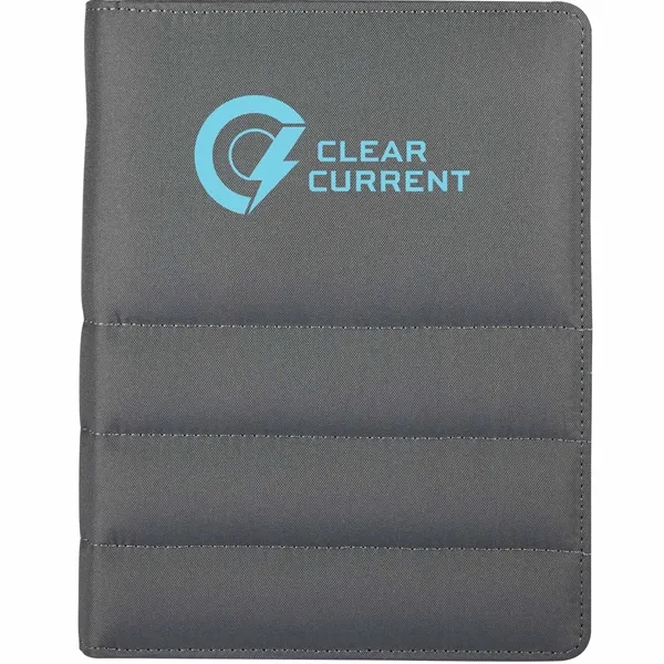 Puffer Zippered Padfolio with FSC® Recycled Paper - Puffer Zippered Padfolio with FSC® Recycled Paper - Image 5 of 5