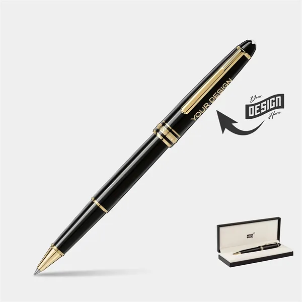MONTBLANC® Classique Rollerball Black and Gold Trim Pen - MONTBLANC® Classique Rollerball Black and Gold Trim Pen - Image 0 of 1