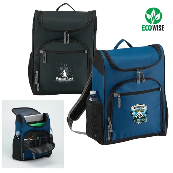 rPET Adventure Laptop Backpack - Eco-Friendly, (2 Colors) - rPET Adventure Laptop Backpack - Eco-Friendly, (2 Colors) - Image 0 of 2