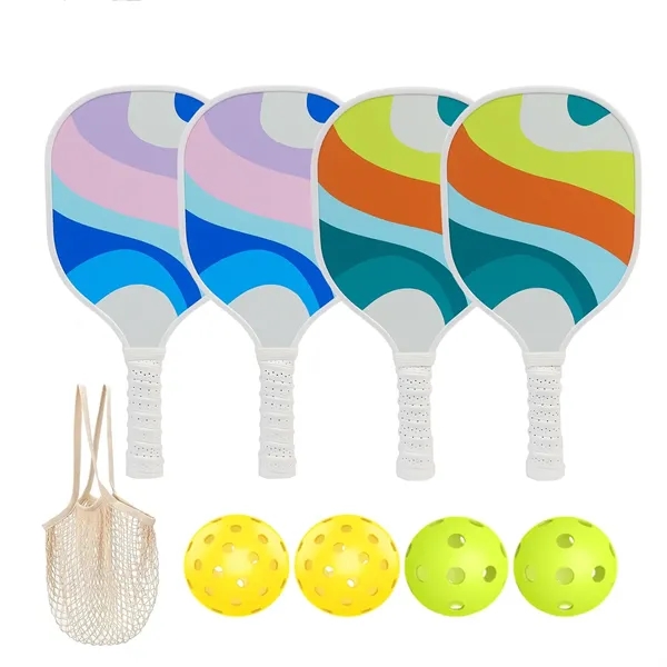 Pickleball Paddles Set with 4 Balls & 1 Bag - Pickleball Paddles Set with 4 Balls & 1 Bag - Image 0 of 17