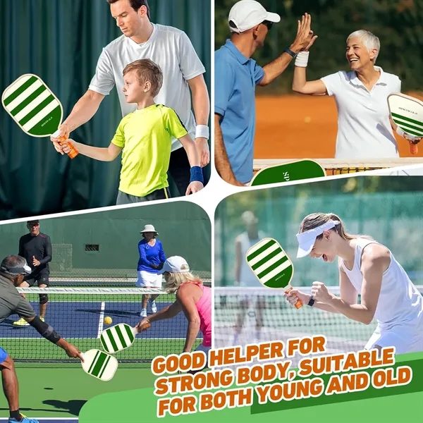 Pickleball Paddles Set with 4 Balls & 1 Bag - Pickleball Paddles Set with 4 Balls & 1 Bag - Image 5 of 17