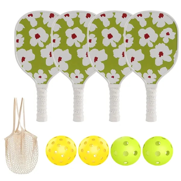 Pickleball Paddles Set with 4 Balls & 1 Bag - Pickleball Paddles Set with 4 Balls & 1 Bag - Image 7 of 17