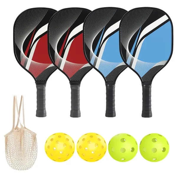 Pickleball Paddles Set with 4 Balls & 1 Bag - Pickleball Paddles Set with 4 Balls & 1 Bag - Image 8 of 17