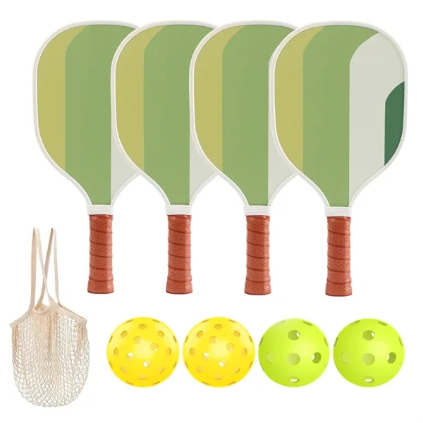 Pickleball Paddles Set with 4 Balls & 1 Bag - Pickleball Paddles Set with 4 Balls & 1 Bag - Image 9 of 17