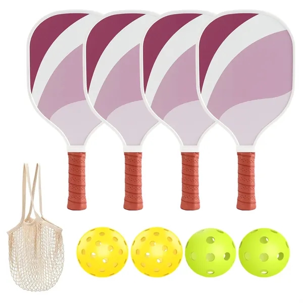 Pickleball Paddles Set with 4 Balls & 1 Bag - Pickleball Paddles Set with 4 Balls & 1 Bag - Image 10 of 17