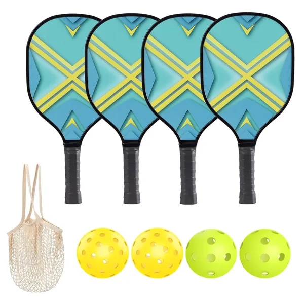 Pickleball Paddles Set with 4 Balls & 1 Bag - Pickleball Paddles Set with 4 Balls & 1 Bag - Image 11 of 17