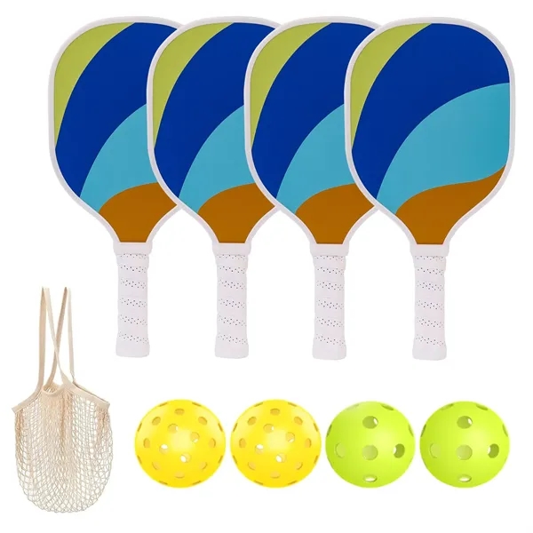 Pickleball Paddles Set with 4 Balls & 1 Bag - Pickleball Paddles Set with 4 Balls & 1 Bag - Image 13 of 17