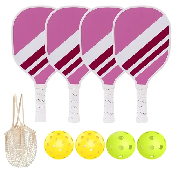 Pickleball Paddles Set with 4 Balls & 1 Bag - Pickleball Paddles Set with 4 Balls & 1 Bag - Image 14 of 17