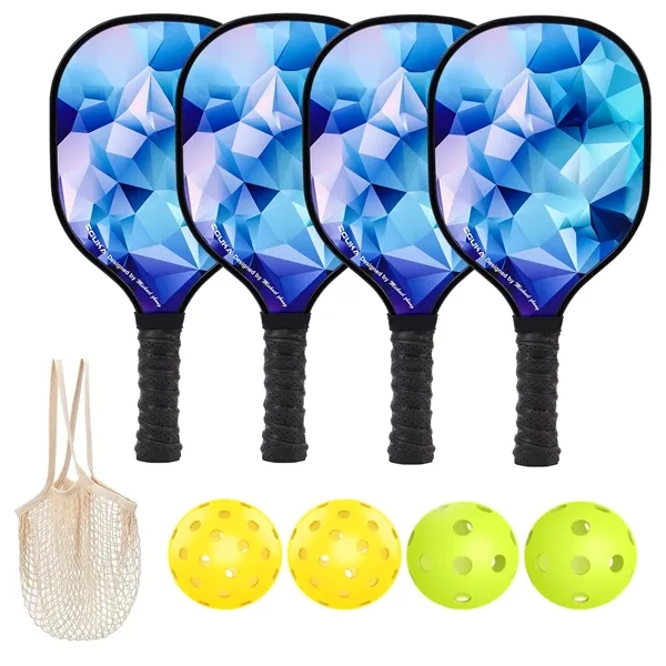 Pickleball Paddles Set with 4 Balls & 1 Bag - Pickleball Paddles Set with 4 Balls & 1 Bag - Image 15 of 17